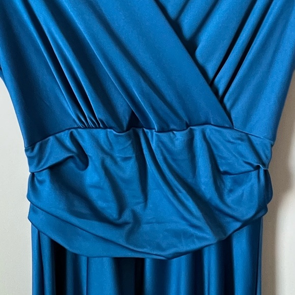 Floor length gorgeous blue Koh Koh gown - Picture 6 of 6